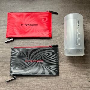 MAC Cosmetics limited Edition Holiday makeup pouch’s & brush holder